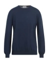 Gran Sasso Man Sweater Blue Size 50 Virgin Wool