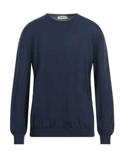Gran Sasso Man Sweater Blue Size 50 Virgin Wool