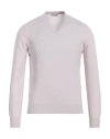 Gran Sasso Man Sweater Blush Size 38 Cashmere In Pink