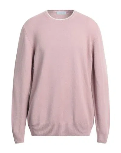 Gran Sasso Man Sweater Blush Size 46 Virgin Wool In Pink