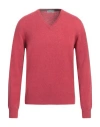 Gran Sasso Man Sweater Brick Red Size 40 Cashmere