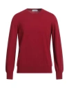 Gran Sasso Man Sweater Brick Red Size 40 Virgin Wool, Viscose, Cashmere