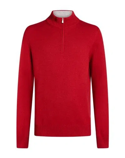 Gran Sasso Man Sweater Brick Size 48 Virgin Wool, Viscose, Cashmere In Red