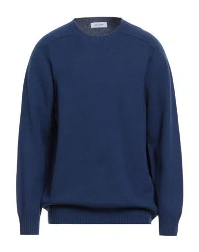 Gran Sasso Man Sweater Bright Blue Size 46 Virgin Wool