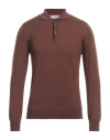 Gran Sasso Man Sweater Brown Size 38 Virgin Wool