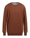 Gran Sasso Man Sweater Brown Size 46 Virgin Wool