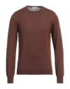 Gran Sasso Man Sweater Brown Size 46 Virgin Wool