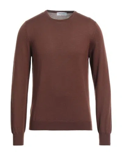 Gran Sasso Man Sweater Brown Size 46 Virgin Wool