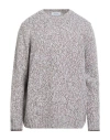 Gran Sasso Man Sweater Brown Size 48 Virgin Wool In Gray