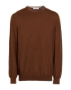 Gran Sasso Man Sweater Brown Size 50 Virgin Wool