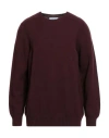 Gran Sasso Man Sweater Burgundy Size 44 Virgin Wool