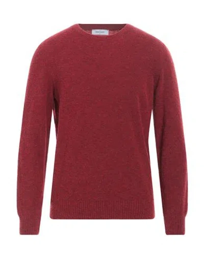 Gran Sasso Man Sweater Burgundy Size 50 Virgin Wool, Polyamide In Red