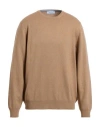 Gran Sasso Man Sweater Camel Size 46 Wool, Cashmere, Viscose In Brown