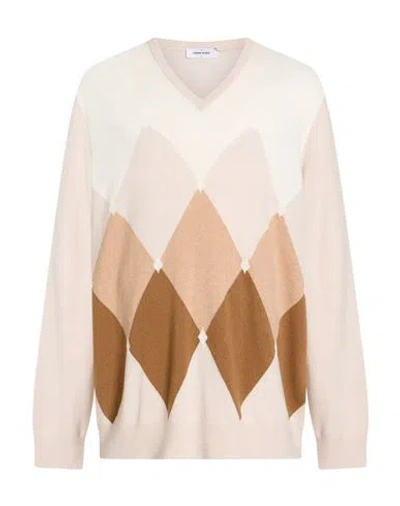 Gran Sasso Man Sweater Camel Size 50 Virgin Wool, Cashmere, Viscose In Pink