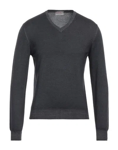 Gran Sasso Man Sweater Steel Grey Size 50 Virgin Wool