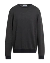 Gran Sasso Man Sweater Charcoal Size 46 Virgin Wool