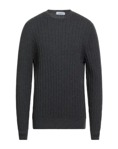 Gran Sasso Man Sweater Charcoal Size 46 Virgin Wool In Gray