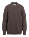 Gran Sasso Man Sweater Chocolate Brown Size 46 Virgin Wool
