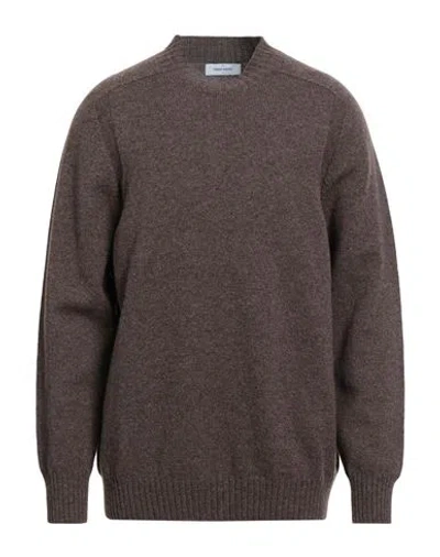 Gran Sasso Man Sweater Chocolate Brown Size 46 Virgin Wool