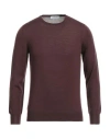 Gran Sasso Man Sweater Cocoa Size 46 Virgin Wool, Polyester In Brown