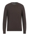 Gran Sasso Man Sweater Cocoa Size 40 Cashmere In Brown