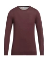 Gran Sasso Man Sweater Cocoa Size 40 Virgin Wool In Brown