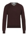 Gran Sasso Man Sweater Cocoa Size 48 Virgin Wool In Brown