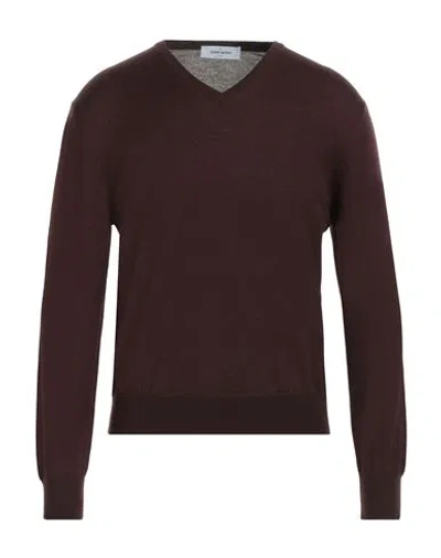 Gran Sasso Man Sweater Cocoa Size 48 Virgin Wool In Brown