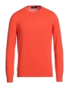 Gran Sasso Man Sweater Coral Size 46 Cashmere In Red