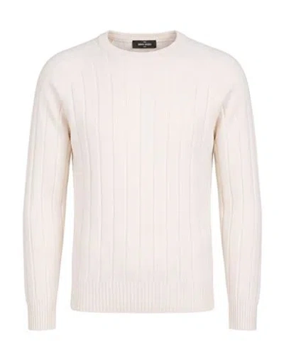 Gran Sasso Man Sweater Cream Size 40 Cashmere In White