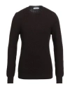 Gran Sasso Man Sweater Dark Brown Size 42 Virgin Wool In Brown