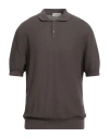 Gran Sasso Man Sweater Dark Brown Size 46 Cotton In Brown
