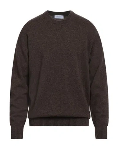 Gran Sasso Man Sweater Dark Brown Size 46 Virgin Wool