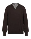 Gran Sasso Man Sweater Midnight Blue Size 48 Virgin Wool In Brown