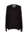 Gran Sasso Man Sweater Dark Brown Size 52 Virgin Wool