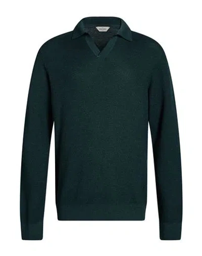 Gran Sasso Man Sweater Dark Green Size 38 Virgin Wool