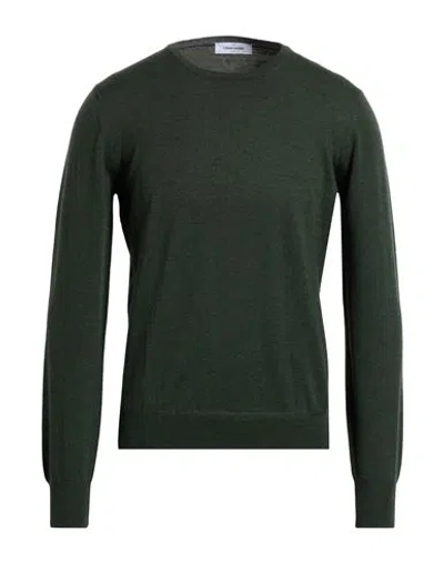 Gran Sasso Man Sweater Dark Green Size 42 Virgin Wool