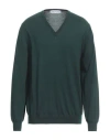 Gran Sasso Man Sweater Dark Green Size 46 Virgin Wool