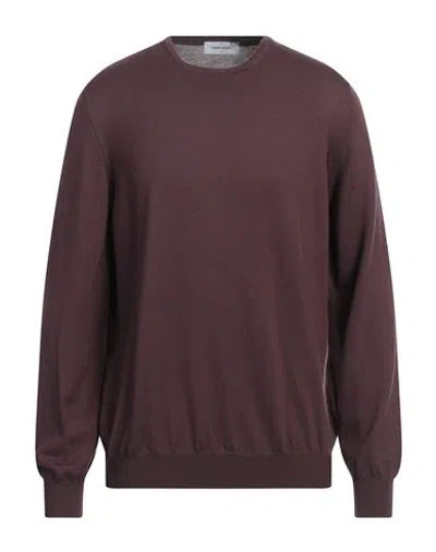 Gran Sasso Man Sweater Deep Purple Size 46 Virgin Wool In Purple