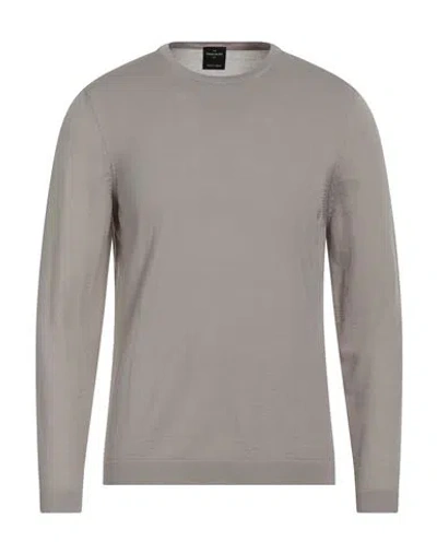 Gran Sasso Man Sweater Dove Grey Size 38 Virgin Wool