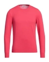 Gran Sasso Man Sweater Fuchsia Size 38 Cashmere In Pink