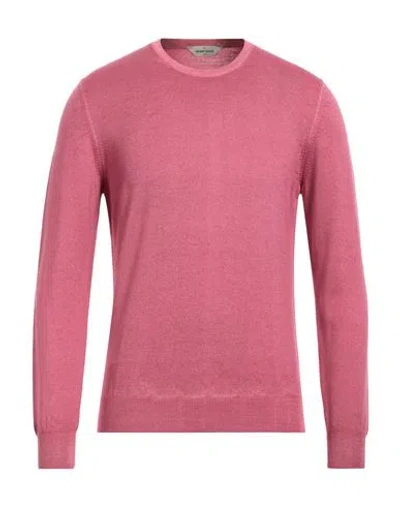 Gran Sasso Man Sweater Fuchsia Size 46 Virgin Wool In Pink