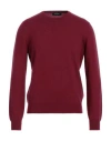 Gran Sasso Man Sweater Garnet Size 44 Cashmere In Red