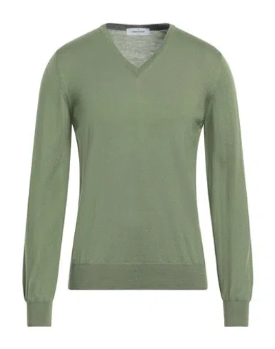 Gran Sasso Man Sweater Green Size 38 Virgin Wool