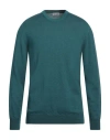 Gran Sasso Man Sweater Green Size 42 Virgin Wool In Blue
