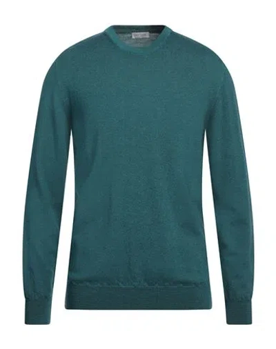 Gran Sasso Man Sweater Green Size 42 Virgin Wool In Blue