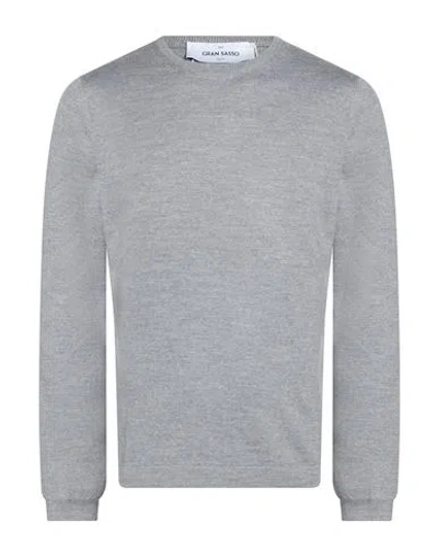 Gran Sasso Man Sweater Grey Size 40 Virgin Wool In Gray