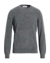 Gran Sasso Man Sweater Grey Size 40 Virgin Wool, Polyamide In Gray