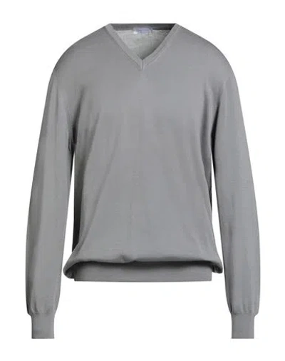 Gran Sasso Man Sweater Grey Size 48 Cotton In Gray
