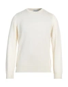 Gran Sasso Man Sweater Ivory Size 40 Virgin Wool In White